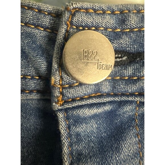 1822 Denim Women’s Size 6 Comfy Wide Leg Jeans Y2K 2000's Retro Square pockets - Picture 5 of 8